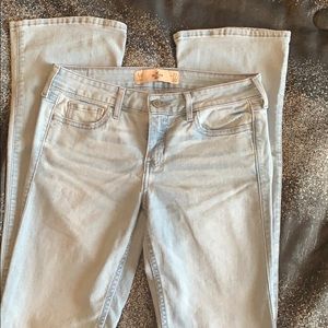 Light wash bootcut jeans